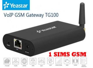 Yeastar Neogate TG100 IP to 3G - 1 Port Unit.  Suitable for 850 / 2100 MHz